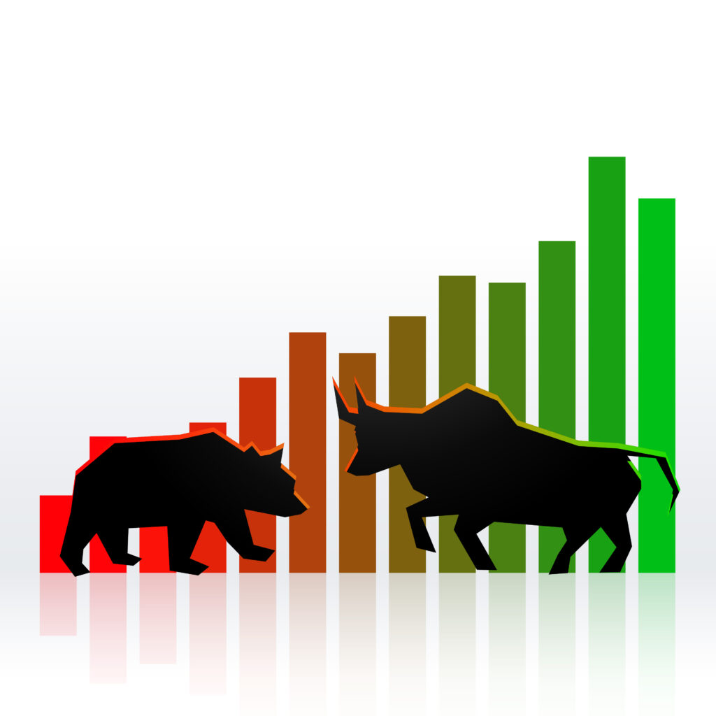 bear vs bull signifying a trade war