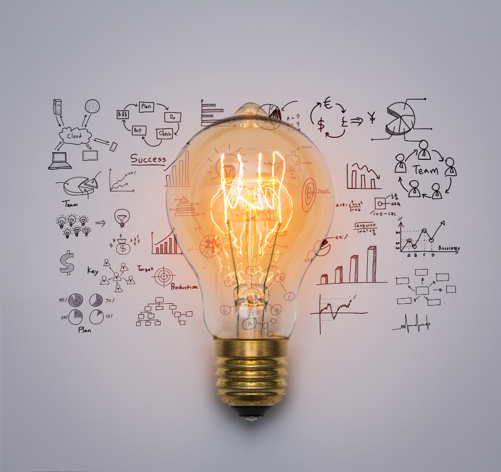 light bulb graph signifying innovation