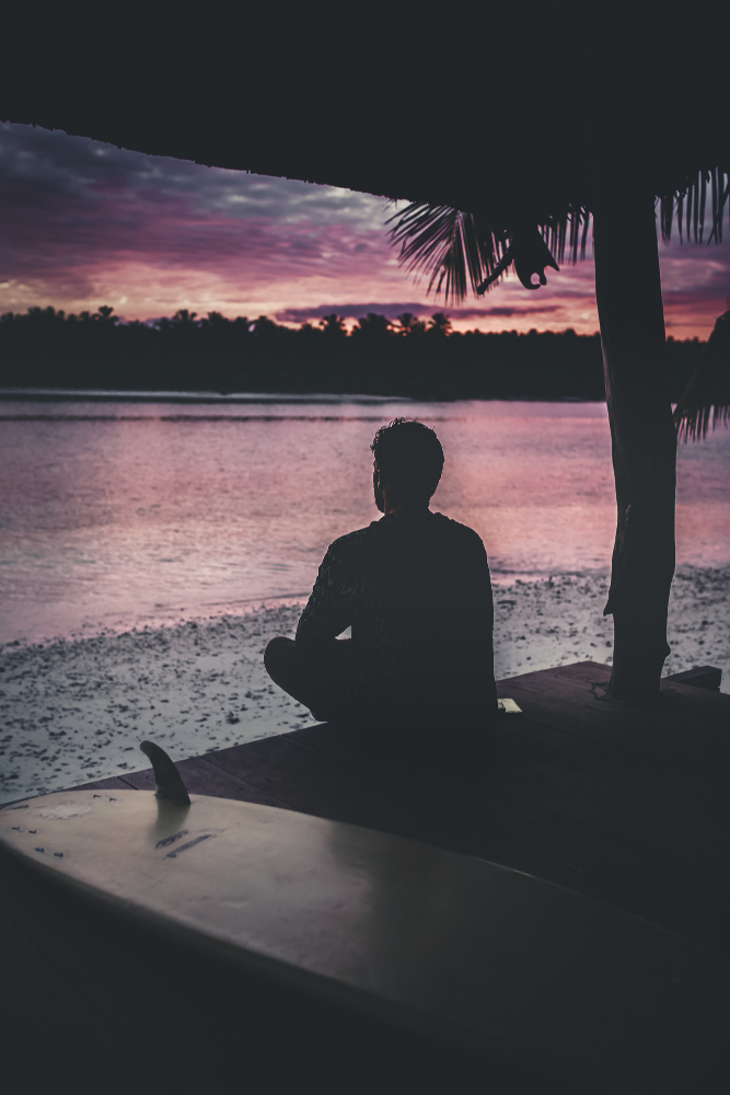 a person in solitude