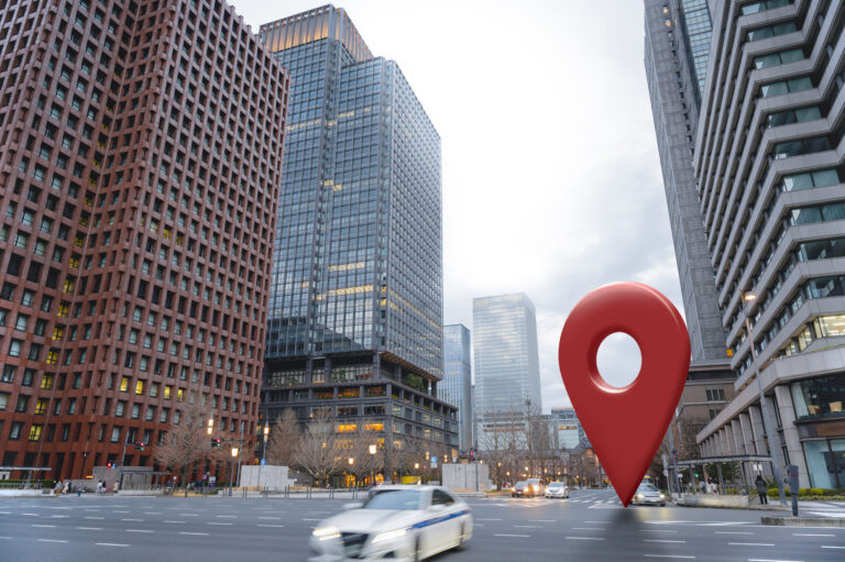 location displayed